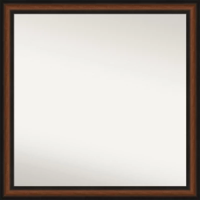 Amanti Art Yale Walnut Framed Non-Beveled Wall Mirror 10 Amanti Art Yale Walnut Framed Non-Beveled Wall Mirror - Image 8