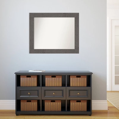 Amanti Art Rustic Plank Gray Wall Mirror (34" x 28") - Hand-Assembled Woodgrain Frame 7 Amanti Art Rustic Plank Gray Wall Mirror (34" x 28") - Hand-Assembled Woodgrain Frame - Image 5