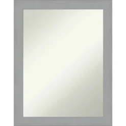 Amanti Art Brushed Nickel Non-Beveled Bathroom Wall Mirror -Amanti Art Shop GUEST 3a3e33fd 156f 46a5 bff0 152f487f3db0