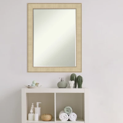 Amanti Art Classic Honey Silver Petite Bevel Bathroom Wall Mirror 28 X 22 In. 7 Amanti Art Classic Honey Silver Petite Bevel Bathroom Wall Mirror 28 X 22 In. - Image 5