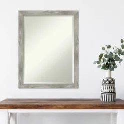 Amanti Art Dove Graywash Square Framed Wall Mirror (20" x 26") -Amanti Art Shop GUEST 3ba07c7d 235b 488b 8a0f c007b780eb0d