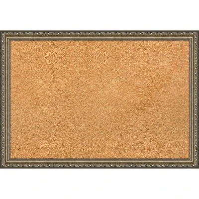 Amanti Art Parisian Silver Wood Framed Corkboard, Grey Cork 10 Amanti Art Parisian Silver Wood Framed Corkboard, Grey Cork - Image 8