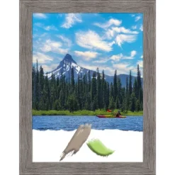 Amanti Art Pinstripe Plank Grey Narrow Picture Frame - 11x14 Handcrafted -Amanti Art Shop GUEST 3c48f456 ffab 4b75 81d3 8697d5b9801d