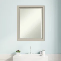 Amanti Art Romano Silver Narrow Wood Bathroom Wall Mirror - 27.75 x 21.75 14 Amanti Art Romano Silver Narrow Wood Bathroom Wall Mirror - 27.75 x 21.75 -Amanti Art Shop GUEST 3c9fff4e a0cd 4aea 8c02 63a4cdfeb5bc