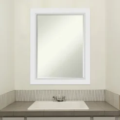 Amanti Art Blanco White Petite Bevel Wood Bathroom Wall Mirror, 28" x 22" 14 Amanti Art Blanco White Petite Bevel Wood Bathroom Wall Mirror, 28" x 22" -Amanti Art Shop GUEST 3cb0f7c8 ec58 4961 875e 9cb31e20aab7