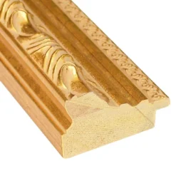 Amanti Art Versailles Gold Wood Framed Beveled Wall Mirror (32" x 26")