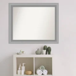 Amanti Art Peak Polished Nickel Narrow Wall Mirror - 33" x 27" 15 Amanti Art Peak Polished Nickel Narrow Wall Mirror - 33" x 27" -Amanti Art Shop GUEST 3d7e4fac 1e21 48f5 92a6 238f1c1441c8