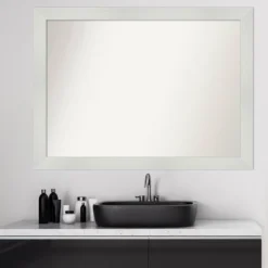 Amanti Art Mosaic White 43" x 32" Non-Beveled Bathroom Wall Mirror -Amanti Art Shop GUEST 3db1d095 5006 4ac2 b8f4 be824120021b