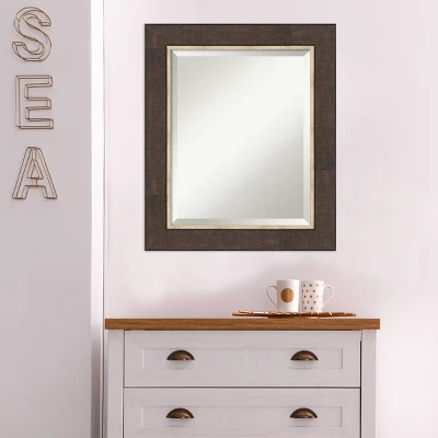 Amanti Art Beveled Lined Bronze Wall Mirror - 21" x 25" 8 Amanti Art Beveled Lined Bronze Wall Mirror - 21" x 25" - Image 6