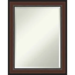 Amanti Art Harvard Walnut Beveled Framed Wall Mirror -Amanti Art Shop GUEST 3e2eca18 ca72 4a97 b28e 18f9f3554147