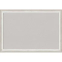 Amanti Art 26" x 18" Two Tone Silver Wood Framed Cork Bulletin Board -Amanti Art Shop GUEST 3e4849ef 2475 499a 8970 ce733c578544