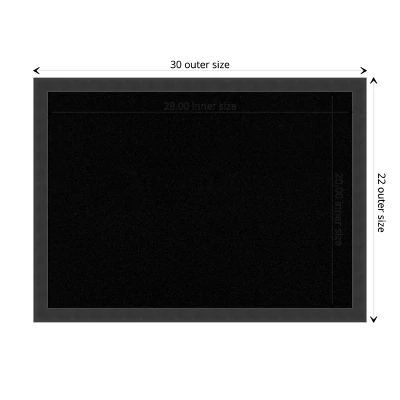 Amanti Art Mezzanotte Black Wood Framed Cork Board - Premium Bulletin Board 5 Amanti Art Mezzanotte Black Wood Framed Cork Board - Premium Bulletin Board - Image 3