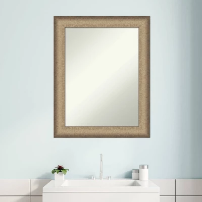 Amanti Art Elegant Brushed Bronze Non-Beveled Bathroom Wall Mirror - 23" x 29" 9 Amanti Art Elegant Brushed Bronze Non-Beveled Bathroom Wall Mirror - 23" x 29" - Image 7