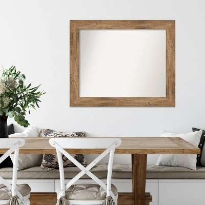 34" X 28" Non-Beveled Owl Brown Wood Wall Mirror - Amanti Art 7 34" X 28" Non-Beveled Owl Brown Wood Wall Mirror - Amanti Art - Image 5