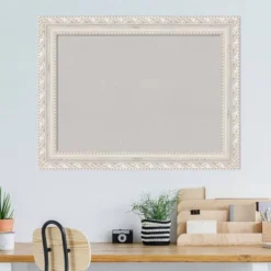 Amanti Art Opera Wood Framed Gray Cork Board, Off-White, 34" x 26" -Amanti Art Shop GUEST 4066f7e9 f5bb 49b1 8cc4 e0fc721c6cff