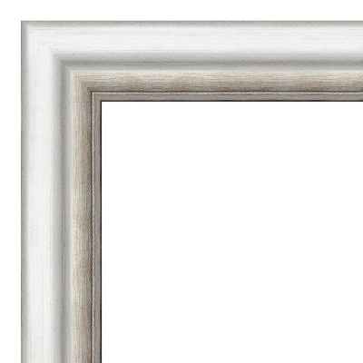 Amanti Art Salon Silver Non-Beveled Bathroom Wall Mirror - 43" x 32" 4 Amanti Art Salon Silver Non-Beveled Bathroom Wall Mirror - 43" x 32" - Image 2