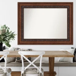 Amanti Art Decorative Bronze Wall Mirror - 48" x 37" Large Non-Beveled Design -Amanti Art Shop GUEST 4232338d b007 4672 9377 34ee799cfbed