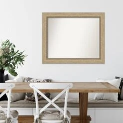 Amanti Art Astor Champagne Decorative Wall Mirror - 33" x 27" Non-Beveled -Amanti Art Shop GUEST 4258da02 2d04 477f 8409 8418d6c09471