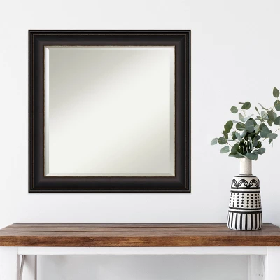 Amanti Art Trio Framed Wall Mirror - 24" x 24" Oil Rubbed Bronze Beveled Decor 7 Amanti Art Trio Framed Wall Mirror - 24" x 24" Oil Rubbed Bronze Beveled Decor - Image 5