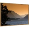 Amanti Art 23" x 16" Columbia River Gorge Scenic View Framed Canvas Wall Art