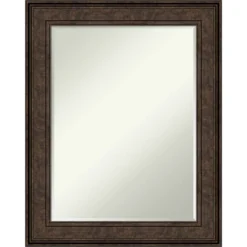 Amanti Art Ridge Black Petite Bevel Bathroom Wall Mirror -Amanti Art Shop GUEST 45170bff be8d 40b1 ad60 620b038c4790