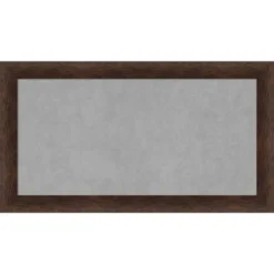 Amanti Art 27"x15" Narrow Framed Magnetic Board in Warm Walnut Wood -Amanti Art Shop GUEST 45334269 4906 421d 9dd7 fffd2c13d27d