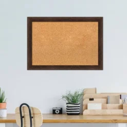 27"x19" Narrow Wood Frame Cork Board Warm Walnut - Amanti Art 17 27"x19" Narrow Wood Frame Cork Board Warm Walnut - Amanti Art -Amanti Art Shop GUEST 45805162 4d27 48c2 a942 e015d3a0f5f3