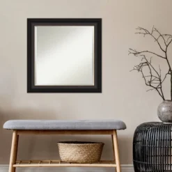 Amanti Art Trio Framed Wall Mirror - 24" x 24" Oil Rubbed Bronze Beveled Decor 10 Amanti Art Trio Framed Wall Mirror - 24" x 24" Oil Rubbed Bronze Beveled Decor -Amanti Art Shop GUEST 461916ca 7361 4c03 8965 a4c708f2f03d