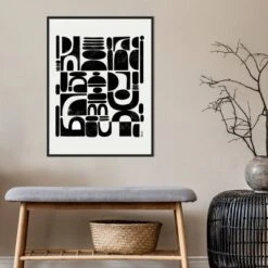 Amanti Art Fragmented by Ishita Banerjee 22" x 30" Black Framed Canvas -Amanti Art Shop GUEST 476accf9 9b46 427c 93e2 95dce45ab1e2