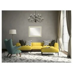 Amanti Art Country White Wash Framed Beveled Wall Mirror - 32" x 26" -Amanti Art Shop GUEST 476d8654 e627 48ae 99dc 8404881c98c4