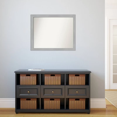 Amanti Art Vista Brushed Nickel Narrow Wall Mirror - 31" x 25" 7 Amanti Art Vista Brushed Nickel Narrow Wall Mirror - 31" x 25" - Image 5