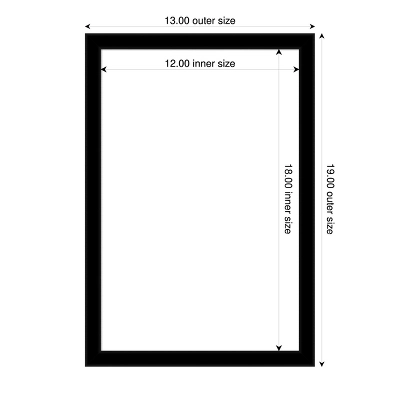 Amanti Art Jet Black Framed Dry Erase Magnetic Board 6 Amanti Art Jet Black Framed Dry Erase Magnetic Board - Image 4