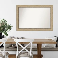41" X 29" Non-Beveled Astor Champagne Wall Mirror - Amanti Art -Amanti Art Shop GUEST 47d4cebd b614 4c87 9e22 ef3dab3f5069
