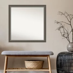 Amanti Art Domus Dark Silver 29" x 29" Non-Beveled Wood Wall Mirror -Amanti Art Shop GUEST 48472ce0 b9fc 4a03 a8e4 32efef7265c3