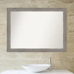 Amanti Art Regis Barnwood Gray Wood Bathroom Wall Mirror - 43" x 32" 13 Amanti Art Regis Barnwood Gray Wood Bathroom Wall Mirror - 43" x 32" -Amanti Art Shop GUEST 49e59b22 77f7 429b 8eef b65861735fbe