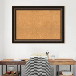 42"x30" Villa Wood Frame Natural Cork Board Oil Rubbed Bronze - Amanti Art: Wall Mount, Custom Crafted, Home & Office Decor -Amanti Art Shop GUEST 4a3163ae 6f1b 4b61 a78e 79622cbfdc1a