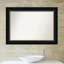 Amanti Art Paragon Bronze Non-Beveled Bathroom Wall Mirror - 43" x 31" -Amanti Art Shop GUEST 4a3b4065 7b0f 4fa5 8d8b d2042aaf8b21