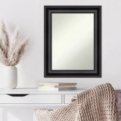 Amanti Art Grand Black Custom Framed Non-Beveled Wall Mirror (24" x 30") -Amanti Art Shop GUEST 4a546265 4248 4960 af66 e940bb5ad5ba