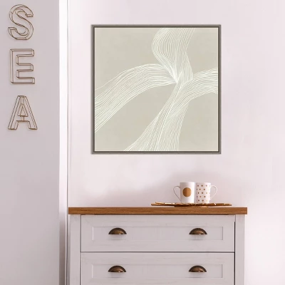 Amanti Art On The Same Wavelength II by Isabelle Z - 22" x 22" Gray Wash Framed Canvas Wall Art 10 Amanti Art On The Same Wavelength II by Isabelle Z - 22" x 22" Gray Wash Framed Canvas Wall Art - Image 8