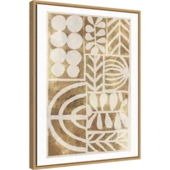 Amanti Art 18" x 24" Botanic Print by Tom Reeves - Framed Canvas Wall Art in Sylvie Maple