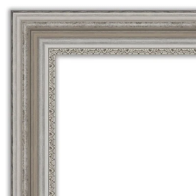 Amanti Art Parlor Silver 24" x 30" Non-Beveled Ornate Bathroom Wall Mirror 4 Amanti Art Parlor Silver 24" x 30" Non-Beveled Ornate Bathroom Wall Mirror - Image 2