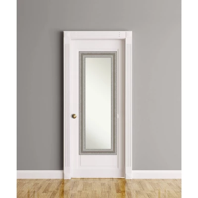 20" X 54" Parlor Framed Full Length On The Door Mirror - Amanti Art 7 20" X 54" Parlor Framed Full Length On The Door Mirror - Amanti Art - Image 5