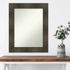 Amanti Art Rail Rustic Char Wall Mirror - 24" x 30" Non-Beveled 15 Amanti Art Rail Rustic Char Wall Mirror - 24" x 30" Non-Beveled -Amanti Art Shop GUEST 4baafb02 c7a9 4122 b0ca cb9cfca279d9