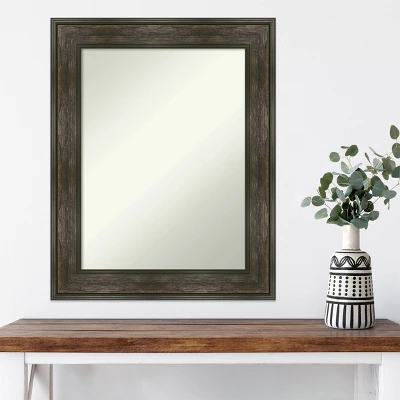 Amanti Art Rail Rustic Char Wall Mirror - 24" x 30" Non-Beveled 9 Amanti Art Rail Rustic Char Wall Mirror - 24" x 30" Non-Beveled - Image 7