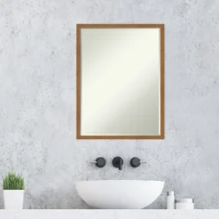 Amanti Art Carlisle Narrow Petite Bevel Wood Bathroom Wall Mirror -Amanti Art Shop GUEST 4be1e7ff 98b0 43f0 8fae 2ae7c94899b5