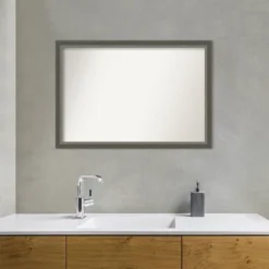 Amanti Art 39" x 27" Domus Wood Bathroom Wall Mirror - Dark Silver 16 Amanti Art 39" x 27" Domus Wood Bathroom Wall Mirror - Dark Silver -Amanti Art Shop GUEST 4c1a6d9b 9a08 4a8b bec2 3edcbf7f194d
