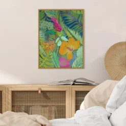 Amanti Art Tropical Tapestry II Hibiscus by Chariklia Zarris - 18" x 24" Framed Canvas Wall Art 11 Amanti Art Tropical Tapestry II Hibiscus by Chariklia Zarris - 18" x 24" Framed Canvas Wall Art -Amanti Art Shop GUEST 4c449b1b 03ec 4a44 8141 861de77a064e
