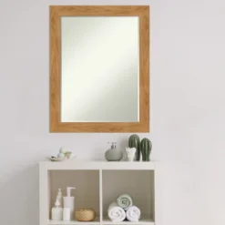 Amanti Art Carlisle Petite Bevel Wood Bathroom Wall Mirror - Blonde Finish 19 Amanti Art Carlisle Petite Bevel Wood Bathroom Wall Mirror - Blonde Finish -Amanti Art Shop GUEST 4c59b092 b8e4 41f4 811f 6a11497a7a6c