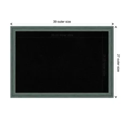 Amanti Art 39" x 27" Upcycled Wood Frame Black Cork Board in Teal/Gray -Amanti Art Shop GUEST 4cb0dea5 5d30 43a4 9f36 90f387b3d278