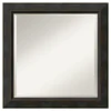 Amanti Art Signore Bronze 24" x 24" Beveled Wood Framed Wall Mirror